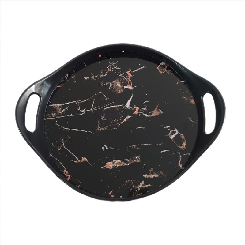 سینی مدل دسته دار طرح Marble کد 01 سینی مدل دسته دار طرح Marble کد 01