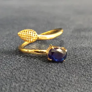 انگشتر طلا 18 عیار زنانه قیراط طرح اشک کد GH1543