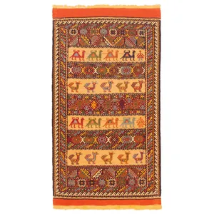 گلیم دستباف نیم متری سی پرشیا کد 156096