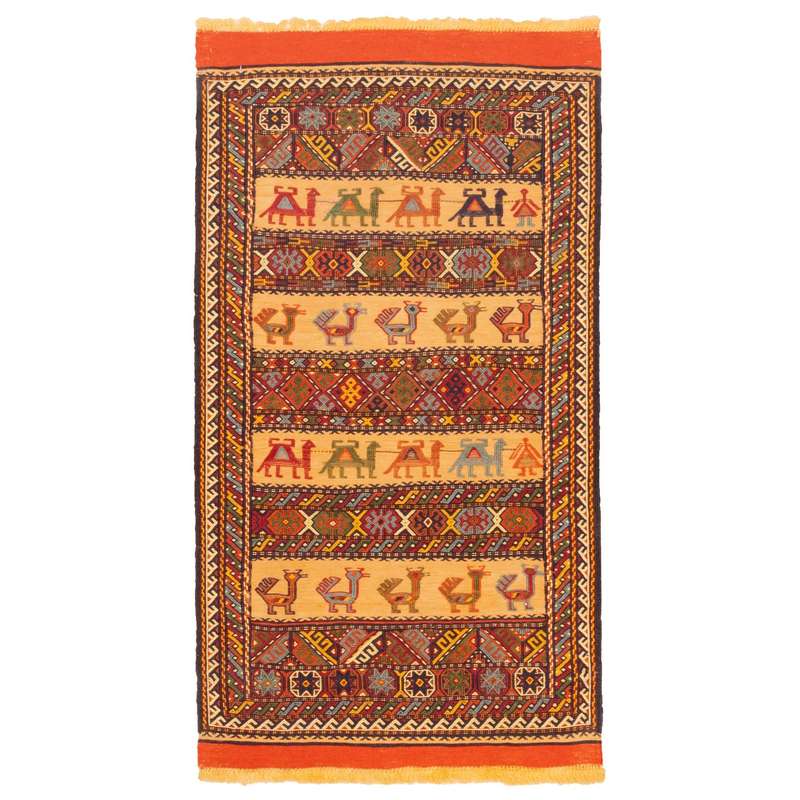 گلیم دستباف نیم متری سی پرشیا کد 156096