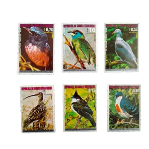 تمبر یادگاری مدل پرندگان كد c-901 مجموعه 6 عددي