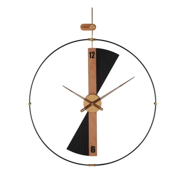 ساعت دیواری کوارتز لوتوس مدل WMC-15012-BLACK