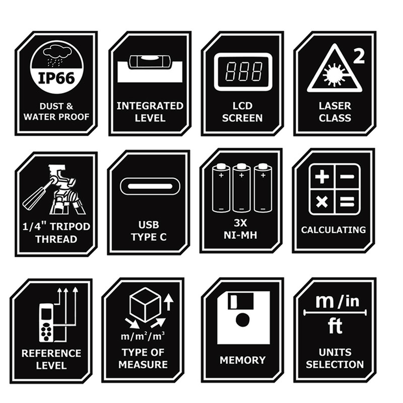 متر لیزری کنزاکس مدل KLM-1150