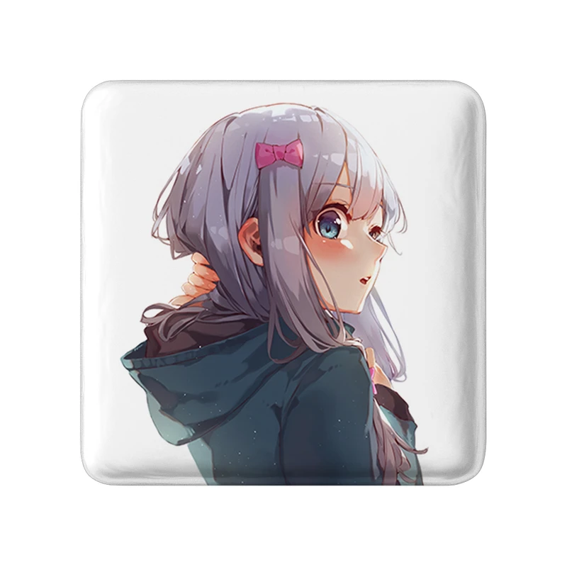 مگنت خندالو طرح ساگیری انیمه ارومانگا سنسی Eromanga Sensei  مدل مربعی کد 22685