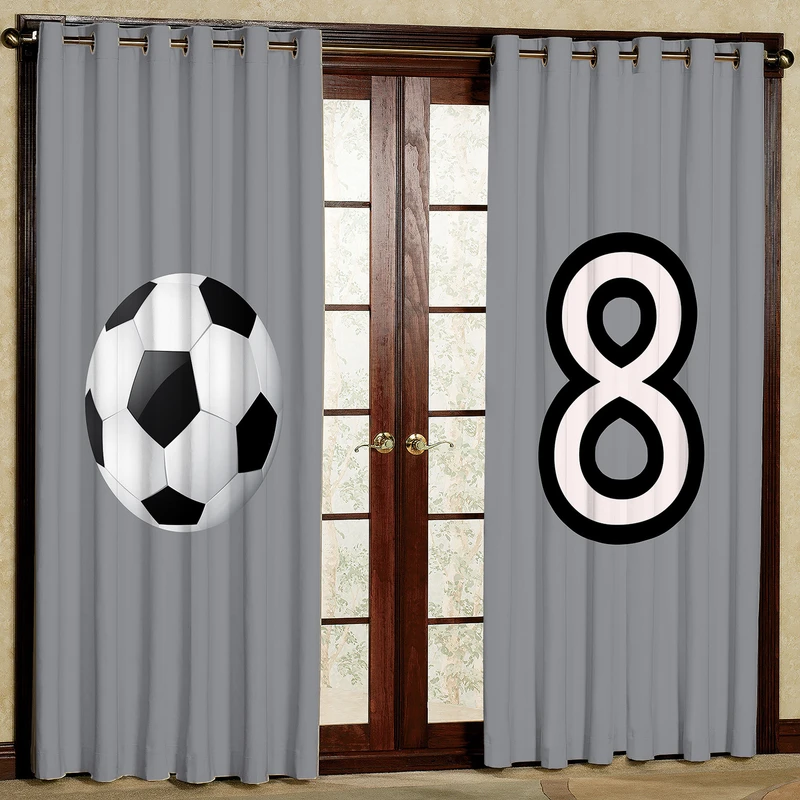 پرده بارمان دکور طرح توپ مدل هازان پانچی کد 22-4021 W سایز 140x280 سانتی متر