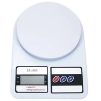 ترازو آشپزخانه دیجیتال مدل Sf_400 حداکثر ظرفیت قابل اندازهگیری 10 کیلوگرم با دقت اندازهگیری 1 گرم