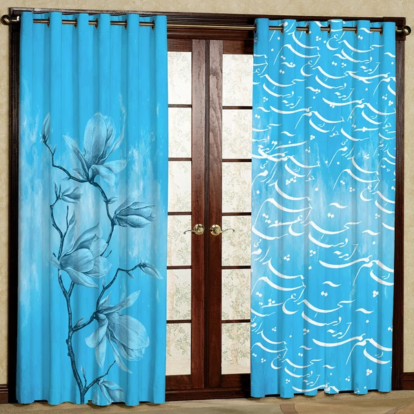 پرده مدل   هازان پانچی کد144 سایز 280x140 سانتی متر