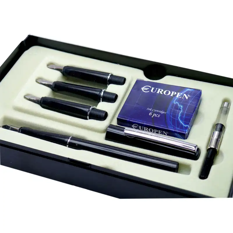 خودنویس یوروپن مدل Nib به همراه 4 عدد نوک