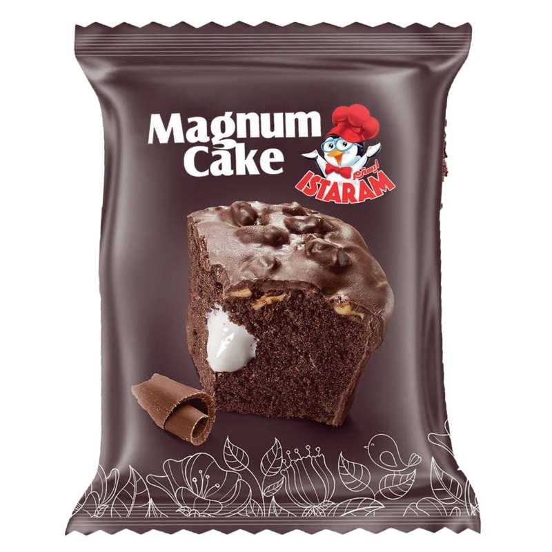 کاپ کیک مگنوم روکش شکلاتی ایسترم -60 گرم بسته 24 عددی