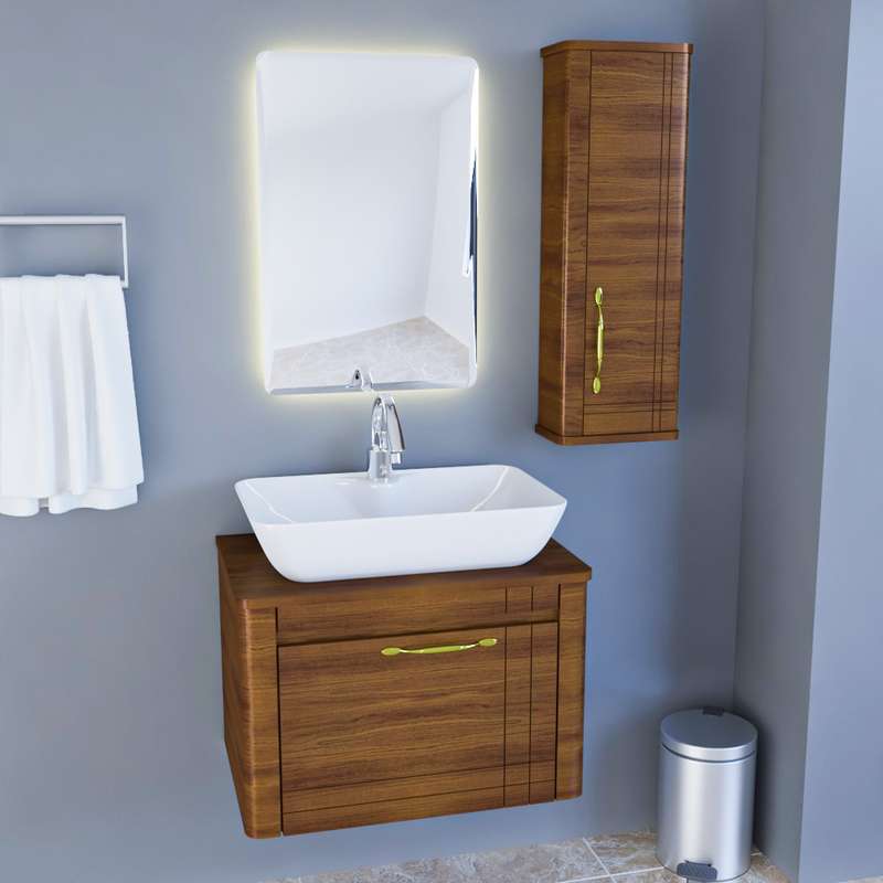 ست کابینت و روشویی مدل lux1175 به همراه اینه و باکس