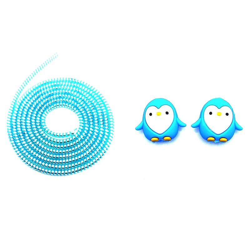 محافظ کابل شارژ و هندزفری مدل Penguin1 بسته سه عددی 