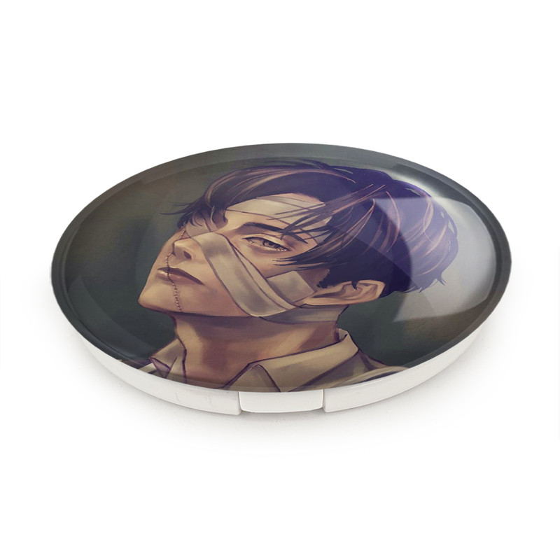 آینه جیبی خندالو طرح لیوای انیمه اتک آن تایتان Attack on Titan مدل تاشو کد 18575