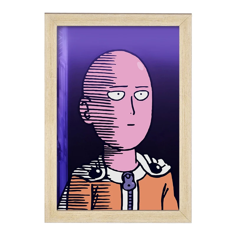 تابلو خندالو مدل سایتاما انیمه مرد تک مشتی One Punch Man  کد 11343