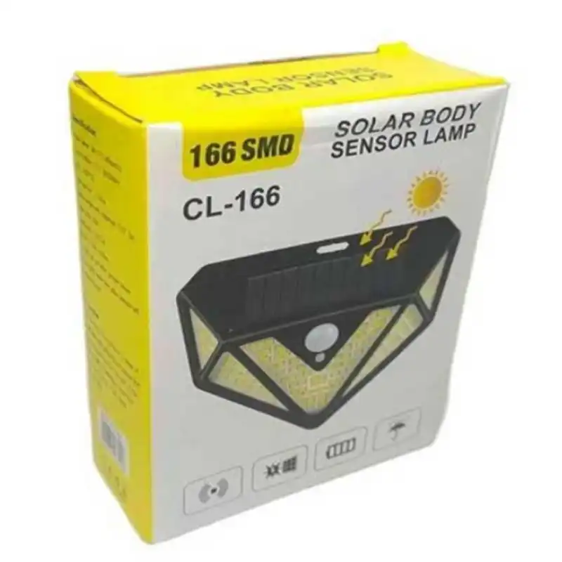 چراغ دیواری خورشیدی مدل 166 LED