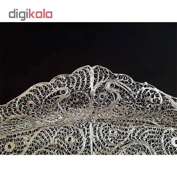 عکس شماره 9 : شیرینی خوری ملیله کاری مدل لب تاجی کد 01