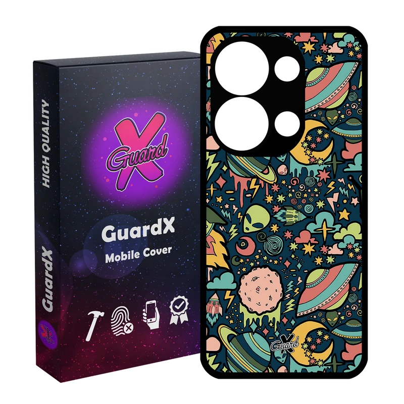 کاور گارد ایکس طرح Galaxy مدل Glass10191 مناسب برای گوشی موبایل شیائومی Poco X6 5G / Note 13 Pro 5G