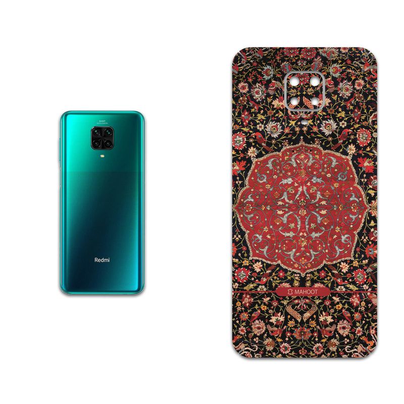برچسب پوششی ماهوت مدل Persian-Carpet-Red مناسب برای گوشی موبایل شیائومی Redmi Note 9 Pro
