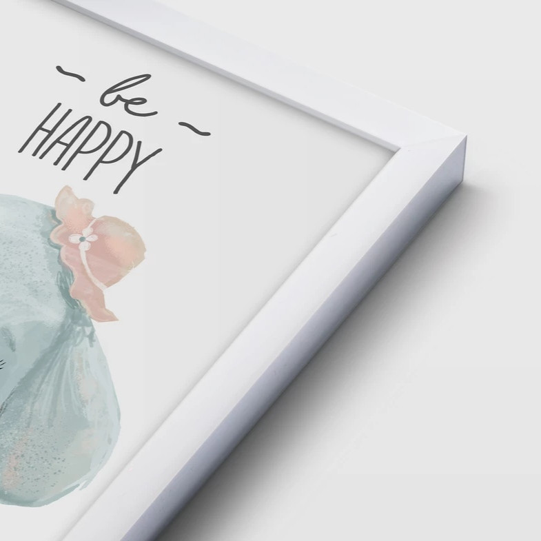 استیکر و تابلو کودک و نوزاد طرح فیل و کرگدن و سنجاب کد TA112204 مجموعه 3 عددی