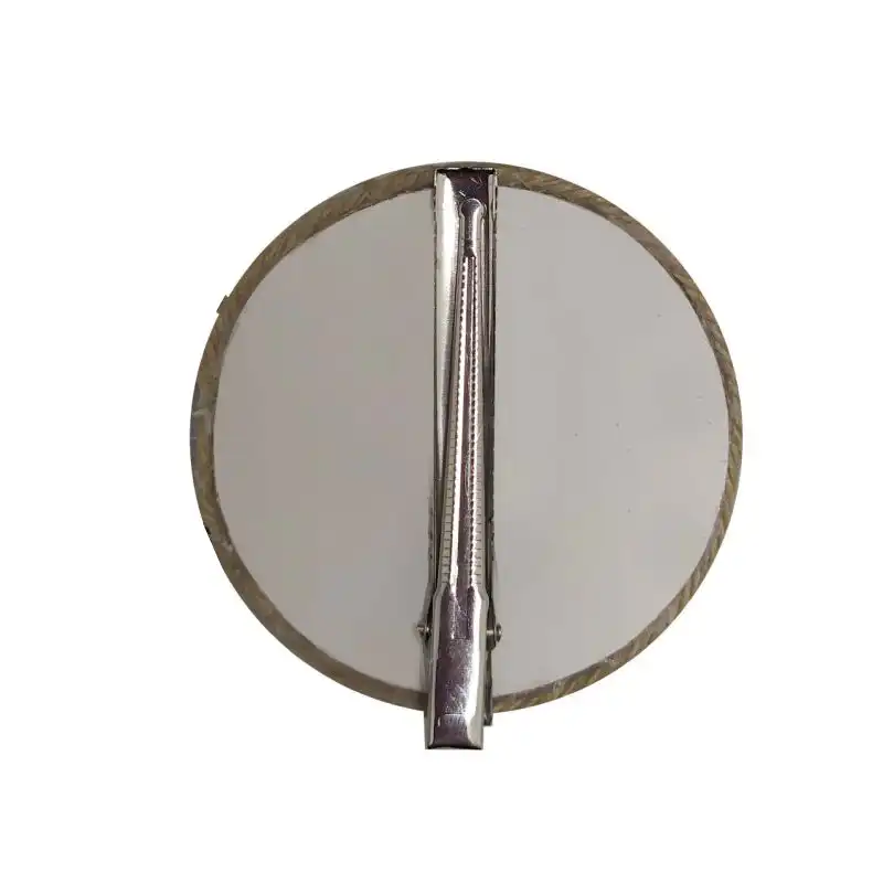 گیره مو زنانه مدل کاپ کلاه حصیری گلدار