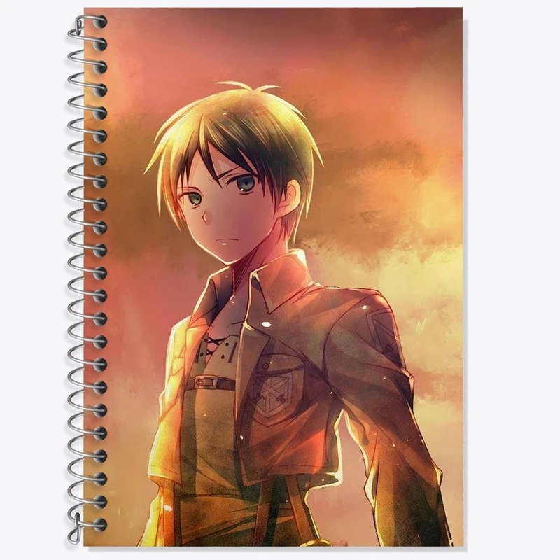 دفتر لغت 50 برگ خندالو مدل ارن یگر انیمه اتک آن تایتان Attack on Titan کد 11008