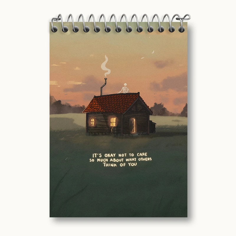 دفتر یادداشت 50 برگ خندالو طرح انگیزشی کد N3634