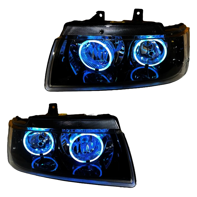 چراغ جلو خودرو گروه پژوهش صنعت مدرن مدل 3D-Ring-B-W مناسب برای سمند بسته دو عددی