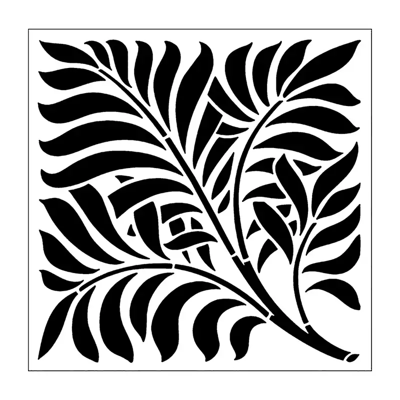 شابلون باتیس آرت طرح برگ کد 50-481