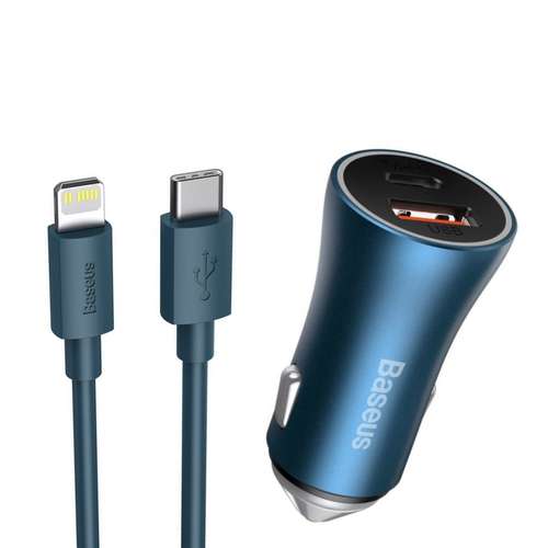 شارژر فندکی  مدل Golden Contactor به همراه کابل تبدیل USB-C