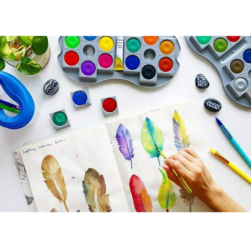 آبرنگ 24 رنگ پلیکان مدل Paint box space آبرنگ 24 رنگ پلیکان مدل Paint box space