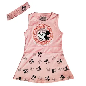 ست پیراهن و هدبند دخترانه کد 10097-1