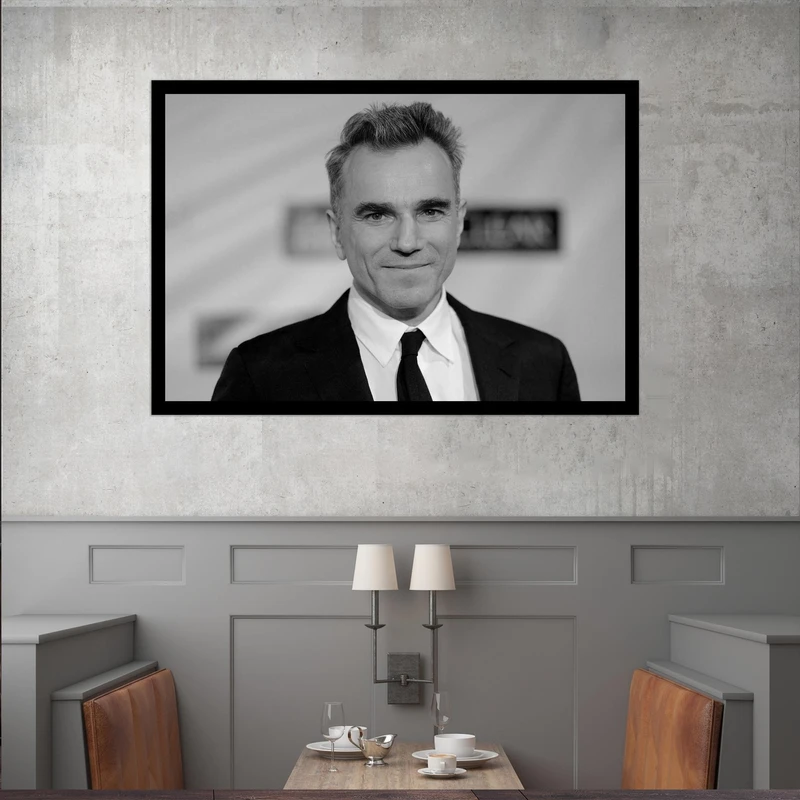 تابلو بکلیت طرح مشاهیر سینمای جهان دنیل دی-لوئیس مدل قاب شاسی B-s9689