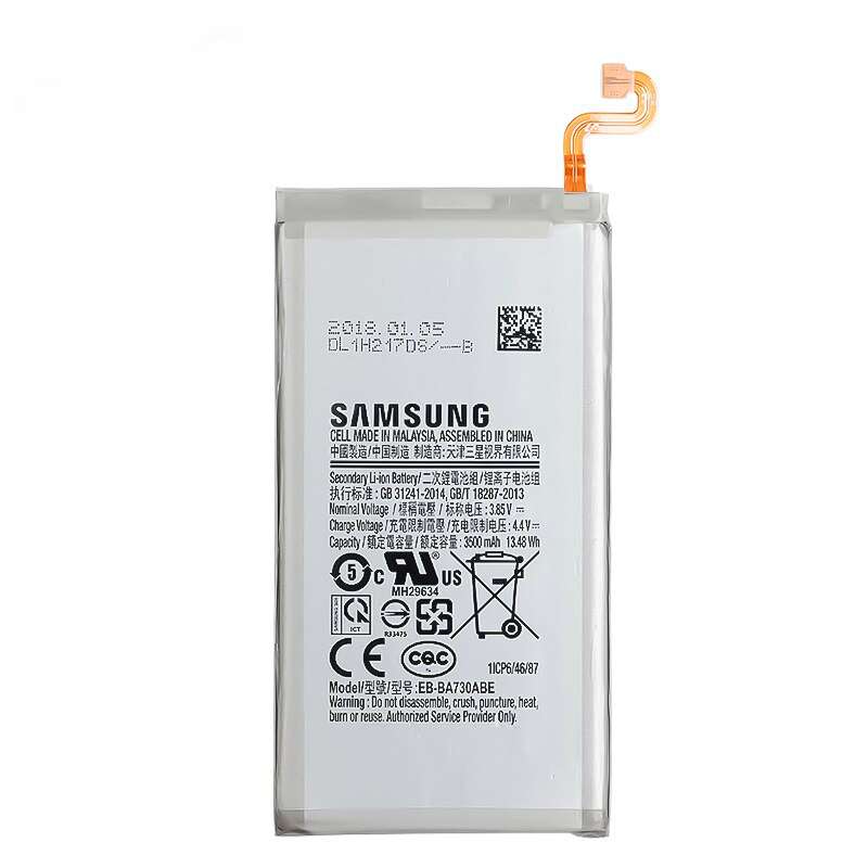 باتری موبایل مدل EB-BA7301 ظرفیت 3500 میلی آمپر ساعت مناسب برای گوشی موبایل سامسونگ Galaxy A8 Plus باتری موبایل مدل EB-BA7301 ظرفیت 3500 میلی آمپر ساعت مناسب برای گوشی موبایل سامسونگ Galaxy A8 Plus