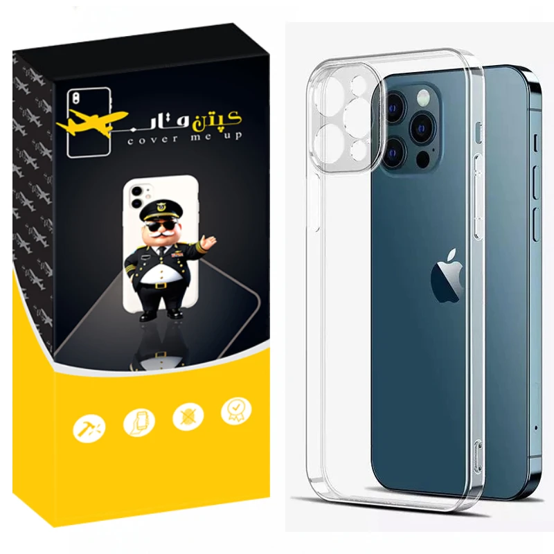 کاور کپتن قاب مدل Crystal مناسب برای گوشی موبایل اپل Iphone 12 Pro