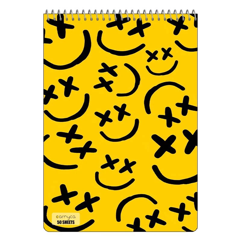 دفتر نقاشی 50 برگ سیمی کارنیکا طرح ایموجی Emoji کد 22921