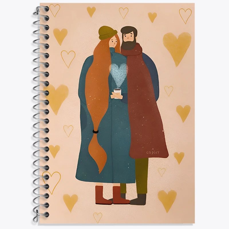 دفتر لغت 50 برگ خندالو طرح عاشقانه کد N3118