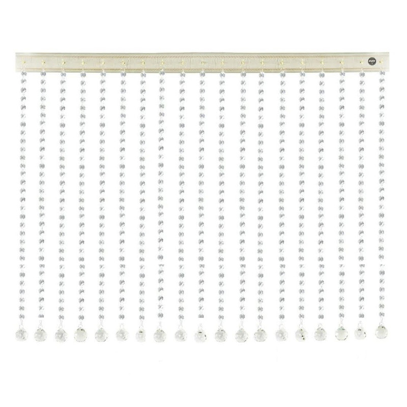 پرده آریا کریستال مدل ساده سایز 100x200 سانتی متر