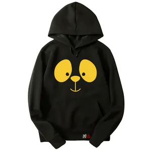 هودی دخترانه مدل پاندا کد T17 رنگ نوک مدادی