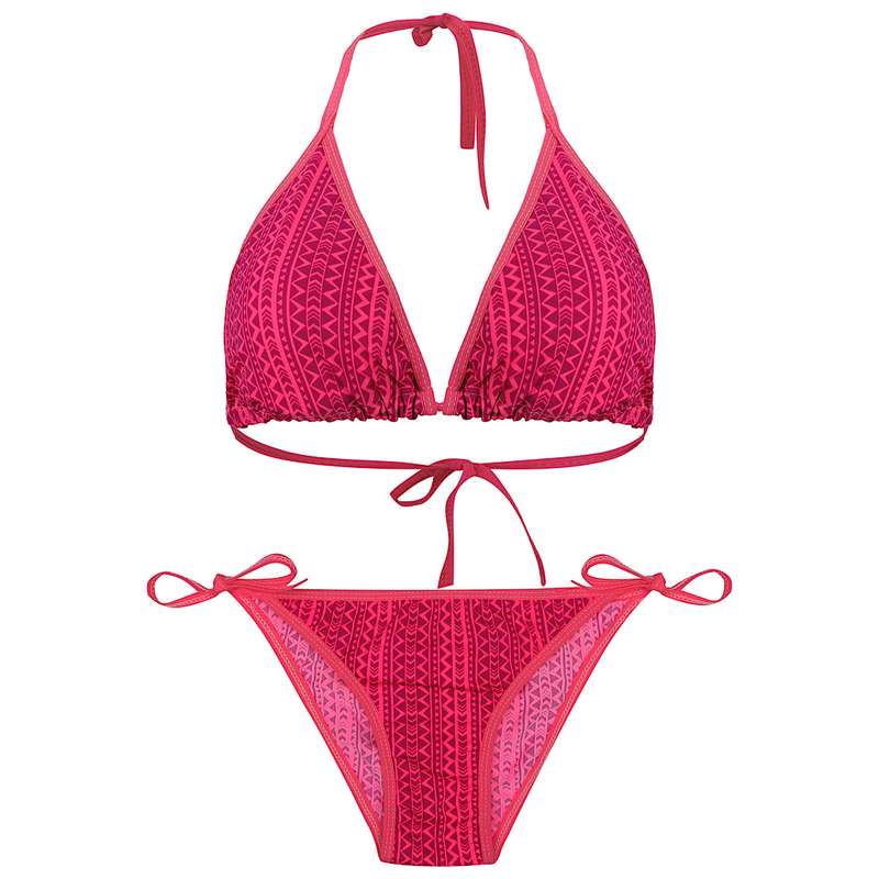 ست شورت و سوتین زنانه مدل بیکینی رنگ سرخابی