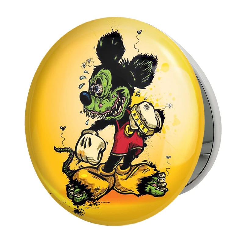 آینه جیبی خندالو طرح میکی موس مدل تاشو کد 1526 