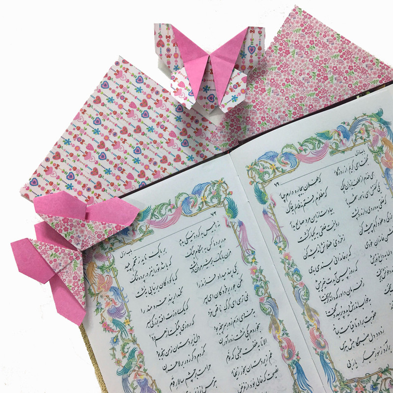 کاغذ اوریگامی سلما مدل گلدار کد G-13 بسته 48 عددی