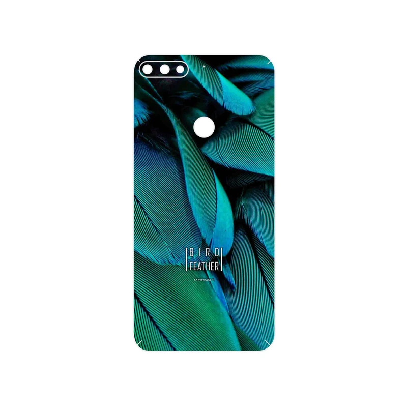 برچسب پوششی ماهوت مدل Green Feather مناسب برای گوشی موبایل آنر 7C