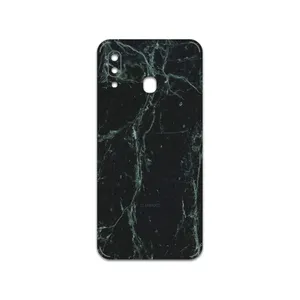 MAHOOT Graphite-Green-Marble Cover Sticker for Samsung Galaxy A20