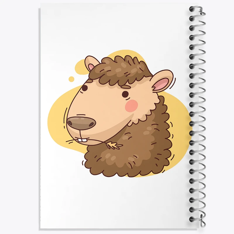 دفتر شطرنجی 50 برگ خندالو مدل شتر حیوانات بامزه کد 37169