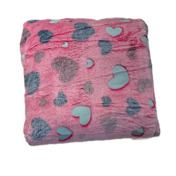 پتو مسافرتی 2 نفر ویراگیتا مدل شبنما قلبی لاو 33 سایز 220x200 سانتی‌متر