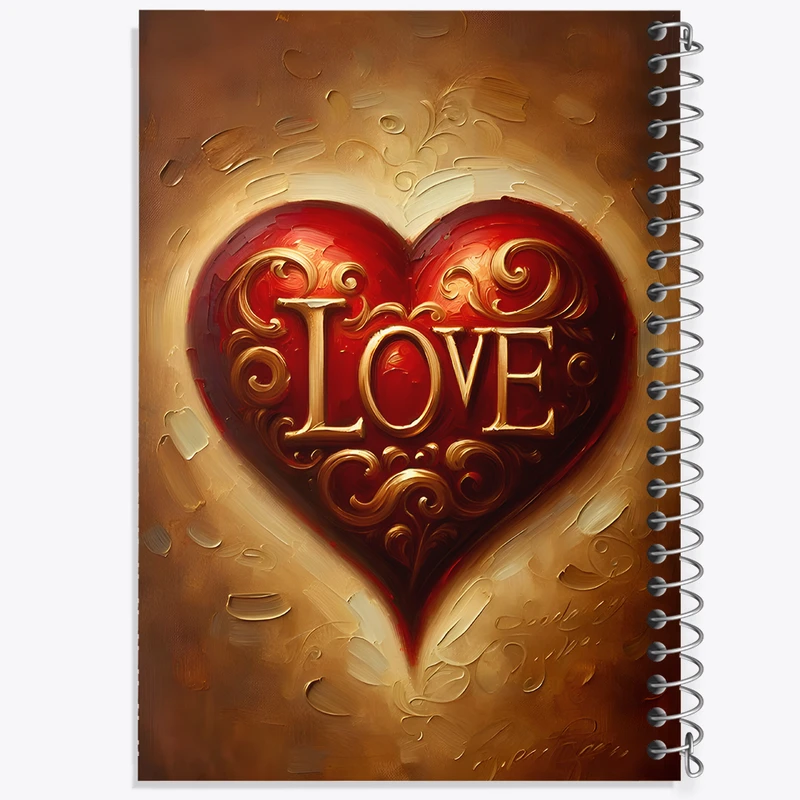 دفتر مشق 100 برگ خندالو طرح Love کد F5505