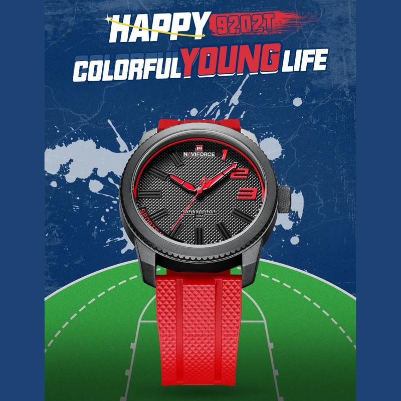 ساعت مچی عقربه‌ای مردانه نیوی فورس مدل NF9202BBR