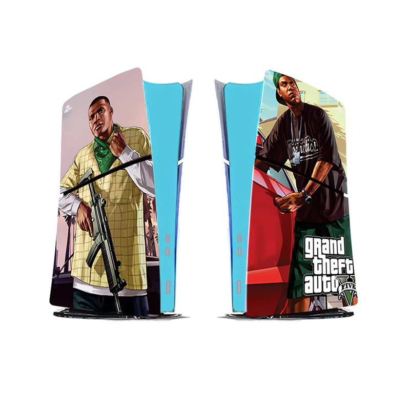 برچسب کنسول بازی پلی استیشن5 اسلیم دیجیتال توییجین وموییجین مدل GTA 05 مجموعه6 عددی