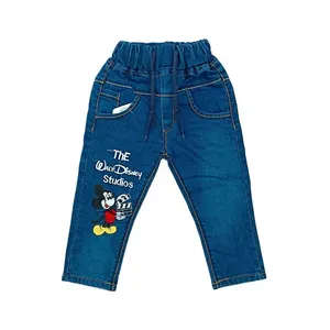شلوار جین معمولی (regular fit) بچگانه مدل میکی موس کد 0059