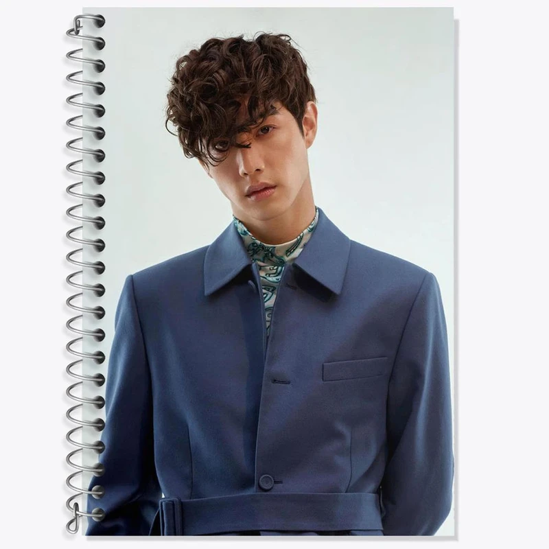 دفتر زبان 50 برگ خندالو مدل سه خط طرح مارک گروه گات سون GOT7 کد 21012