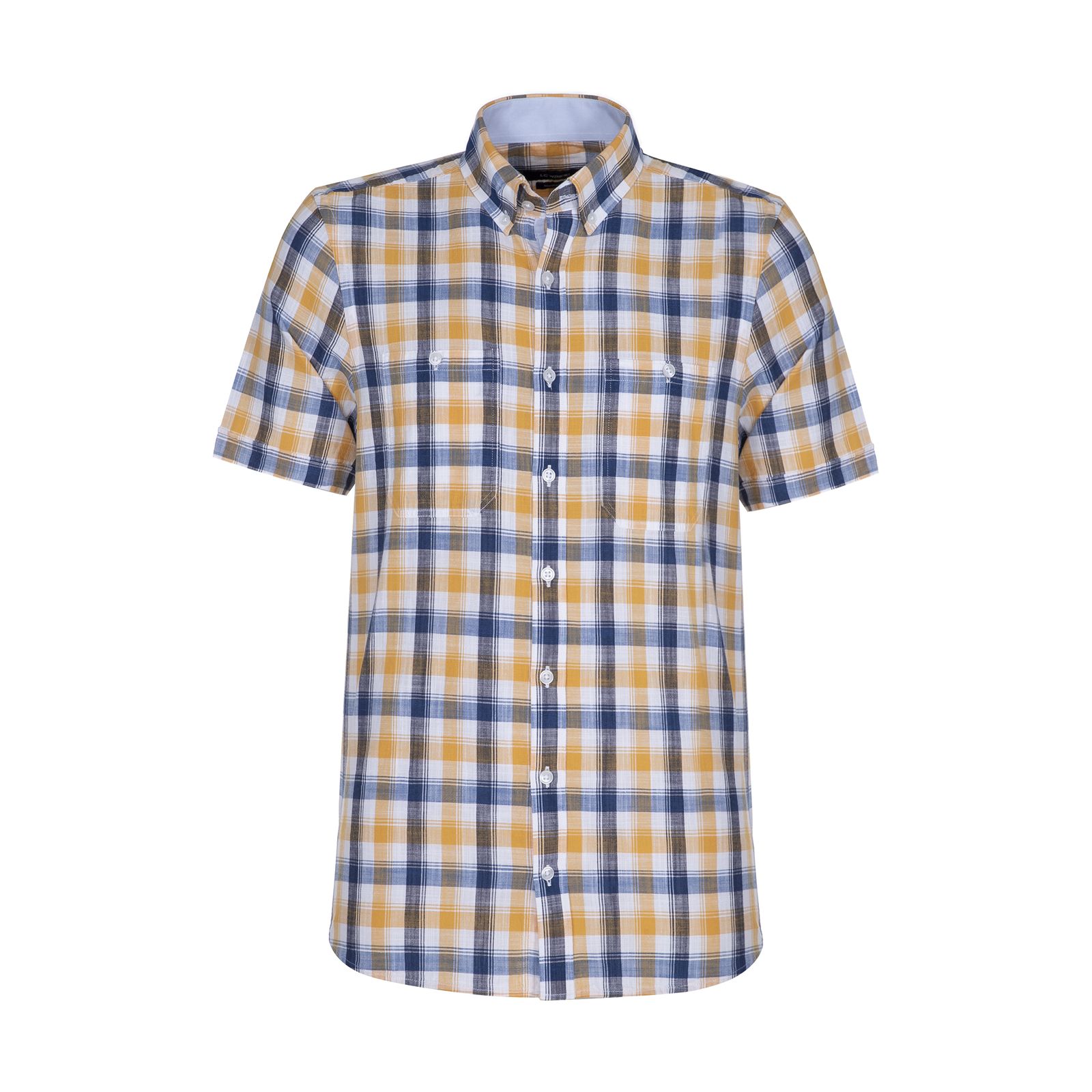 پیراهن مردانه ال سی وایکیکی مدل 0SQ212Z8-LQ2-YELLOWCHECKED -  - 1